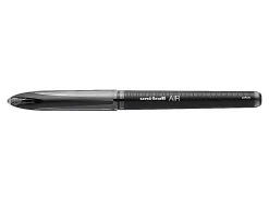uni-ball® AIR™ Rollerball Pen, Medium Point, 0.7 mm, Black Barrel, Black Ink, Pack Of 12