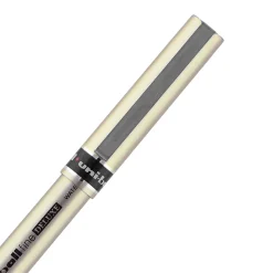 uni-ball® Deluxe Rollerball Pens, Fine Point, 0.7 mm, Gold Barrel, Blue Ink, Pack Of 12