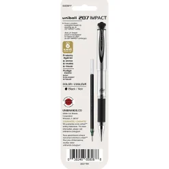 uni-ball® 207™ Impact™ Gel Pen Refills, Bold Point, 1.0 mm, Black, Pack Of 2 Refills