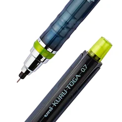 uni-ball® Kura Toga Mechanical Pencil Starter Set, 0.7 mm, HB#2 Lead Tip, Black/Gray