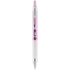 uni-ball® 207™ Pink Ribbon Retractable Fraud Prevention Gel Pens, Medium Point, 0.7 mm, Pink Barrels, Black Ink, Pack Of 12