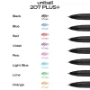 uni-ball® 207 Plus+ Retractable Gel Pens, Medium Point, 0.7 mm, Black Barrel, Black/Blue/Red Ink, Pack Of 4 Pens