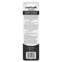 uni-ball® Power Tank™ Ballpoint Pen Refill, 1.0 mm, Black, Pack Of 2