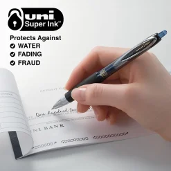 uniball™ 207 Retractable Gel Pens, 0.38mm Ultra Micro Point, Blue Ink, 12 Count