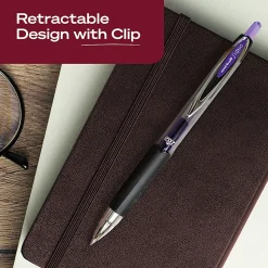 uniballâ„¢ 207 Retractable Gel Pens, 0.7mm Medium Point, Violet Ink, 12 Count