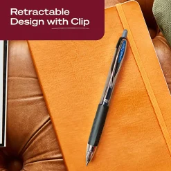 uniballâ„¢ 207 Retractable Gel Pens, 0.7mm Medium Point, Blue Ink, 4 Count