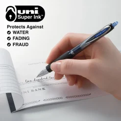 uniball™ 207 Retractable Gel Pens, 0.7mm Medium Point, Blue Ink, 4 Count