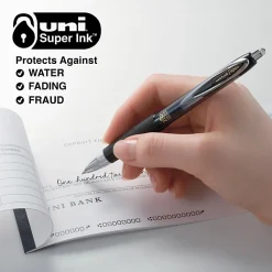 uniball™ 207 Retractable Gel Pens, 0.38mm Ultra Micro Point, Black Ink, 4 Count