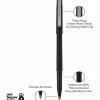 uni-ball® Rollerball™ Pens, Micro Point, 0.5 mm, 80% Recycled, Black Barrel, Red Ink, Pack Of 12 Pens