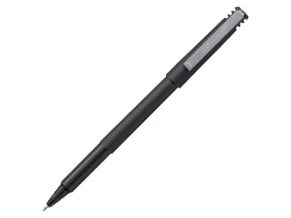 uni-ball® Roller Micro Pens, Micro Point, 0.5 mm, Black Barrel, Black Ink, Pack Of 36