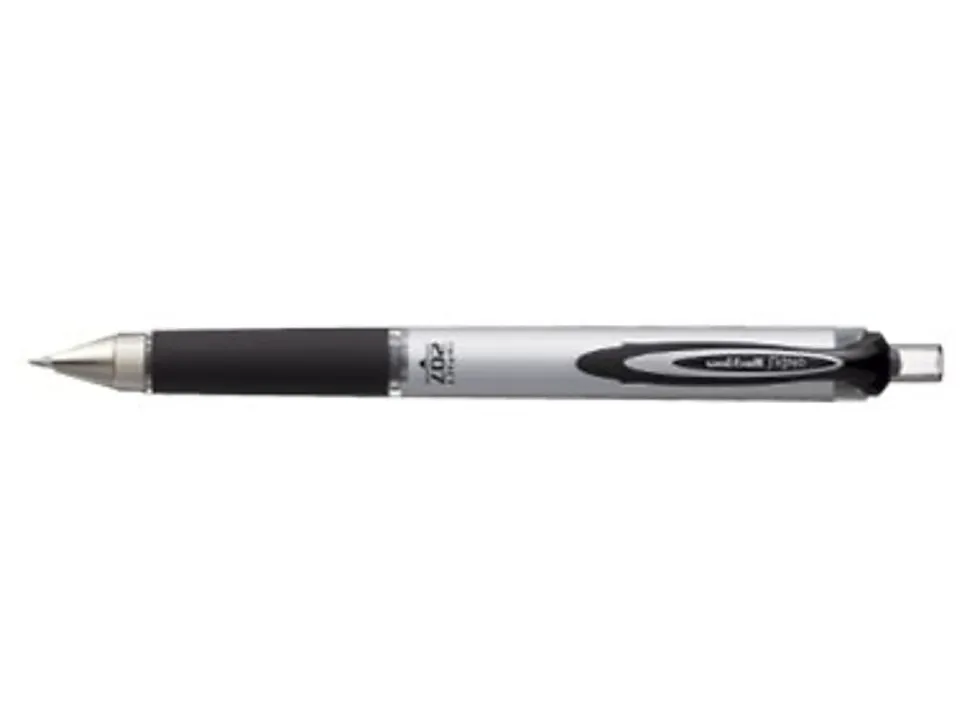 uni-ball® RT Gel Pens, 207™ Impact™, Bold Point, 1.0 mm, Gray Barrel, Blue Ink, Pack Of 12