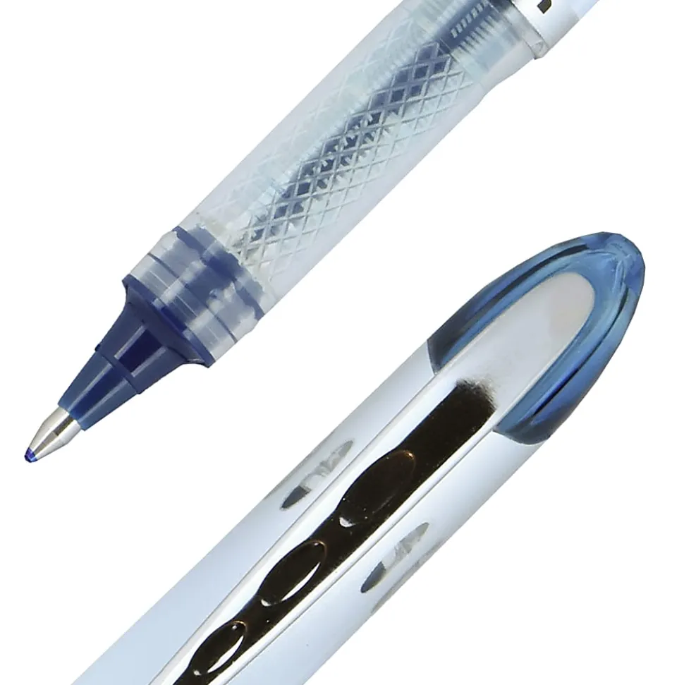 uni-ball® Vision™ Elite™ Rollerball Pen, Bold Point, 0.8 mm, White Barrel, Blue-Black Ink