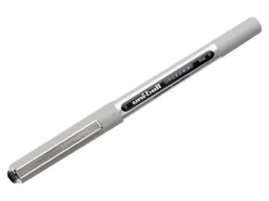 uni-ball® Vision™ Rollerball Pens, Fine Point, 0.7 mm, Gray Barrel, Black Ink, Pack Of 12