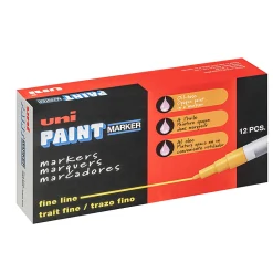 Uni-Paint® Markers, Fine Point, Blue, Pack Of 12