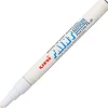 Uni-Paint® Markers, Fine Point, White, Pack Of 12