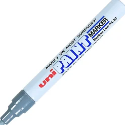 Uni-Paint® Markers, Medium Point, Silver, Pack Of 12