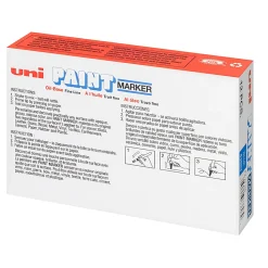 Uni-Paint® Markers, Medium Point, Blue, Pack Of 12