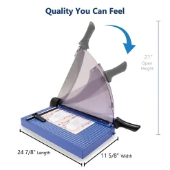 United Professional Guillotine Paper Trimmer, T14P, 14”, Blue
