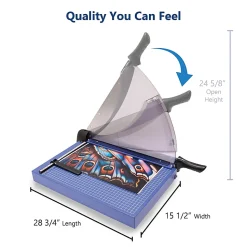 United Professional Guillotine Paper Trimmer, T18P, 18”, Blue