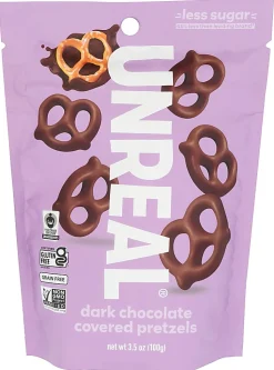 Unreal Dark Chocolate Pretzels, 3.5 Oz, Total Qty 6