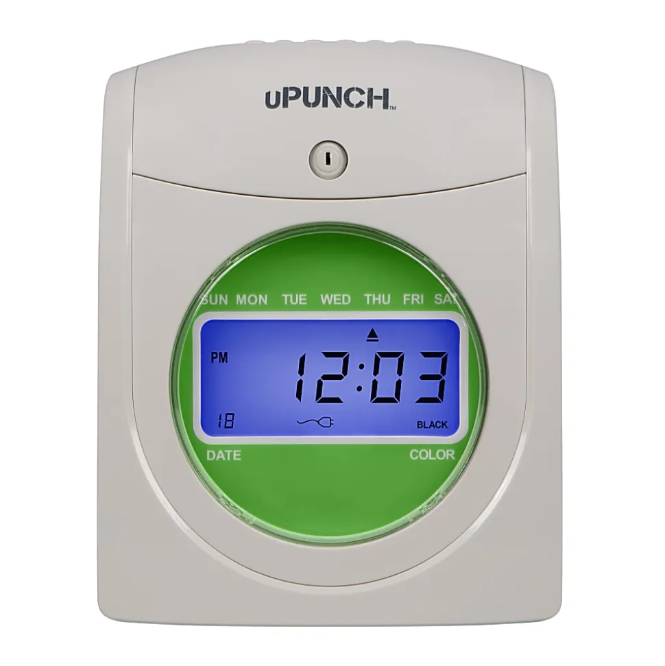 uPunch Electronic Non-Calculating Time Clock, 11.25"H x 7"W x 10.25"D, HN1500