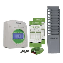 uPunch Electronic Non-Calculating Time Clock, 11.25