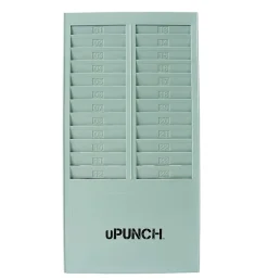uPunch Time Card Rack, 24 Pockets, 16.4