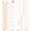 uPunch Time Cards For PK1100 Time Clock, 3-7/16" x 8-1/4", Pack Of 100 Cards
