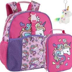 Up We Go Backpack With Lunch Bag And Keychain, Unicorn