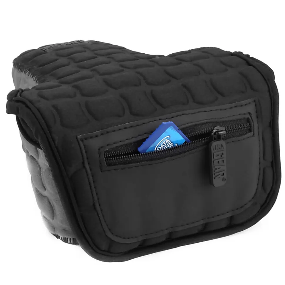 USA Gear® FlexARMOR X Neoprene Sleeve For Digital SLR Cameras, 6.0"H x 5.75"W x 3.0"D, Black