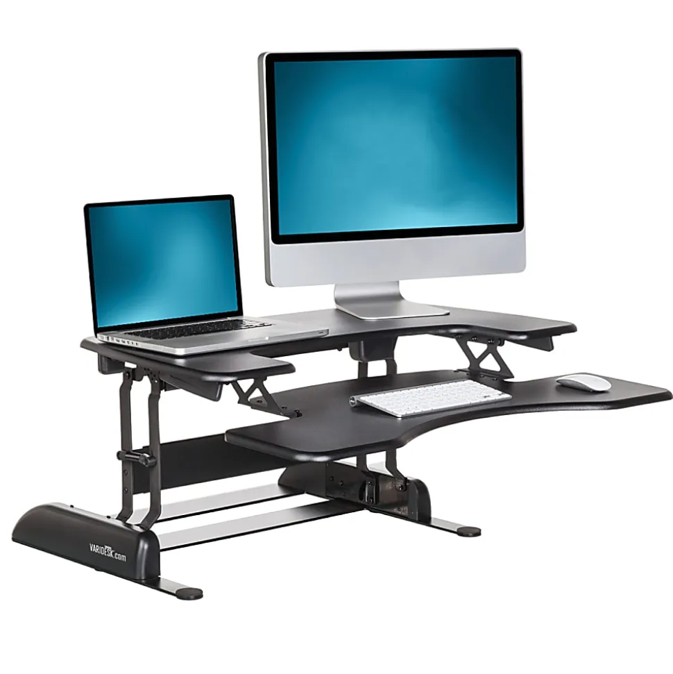 VariDesk ProPlus Manual Standing Desk Riser, 36"W x 41-3/4 "D, Black