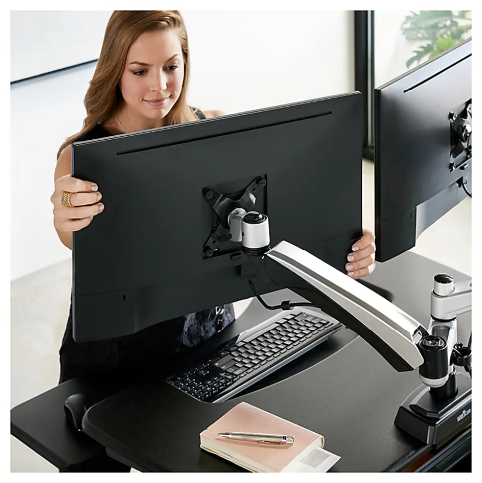 Vari Dual-Monitor Arm 360, Gray