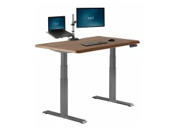 VARI Electric Standing Desk With ComfortEdge, 48"W, Walnut