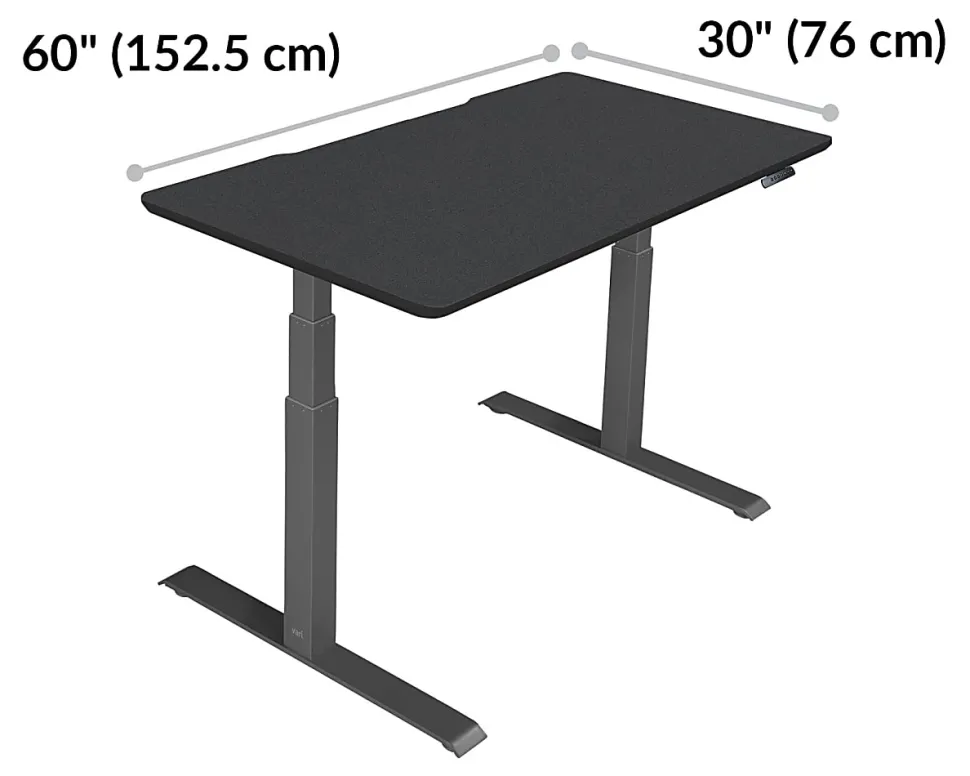 Vari Electric 60"W Standing Desk, Black
