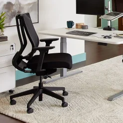 VARI Ergonomic Nylon High-Back Task Chair, Black