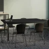 VARI Rectangular Conference Table, 30-1/2"H x 72"W x 42"D, Black/Slate