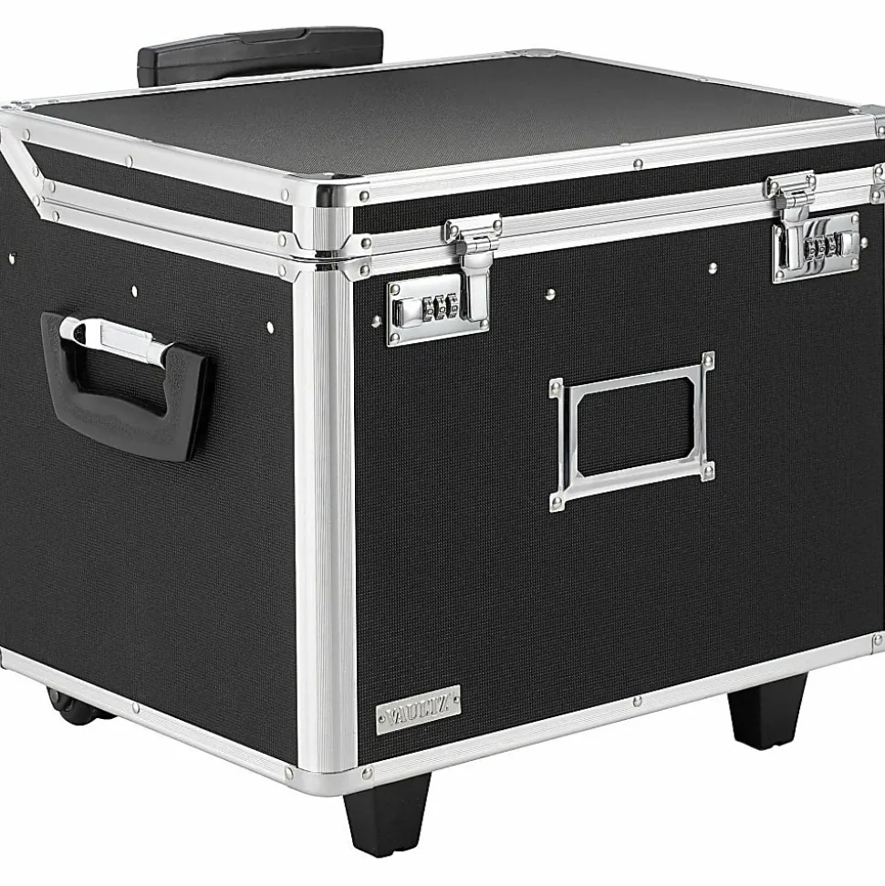 Vaultz Mobile File Chest; Letter/Legal; 15" H x 17 3/8" W X 3/8 W X 14 3X8 "D