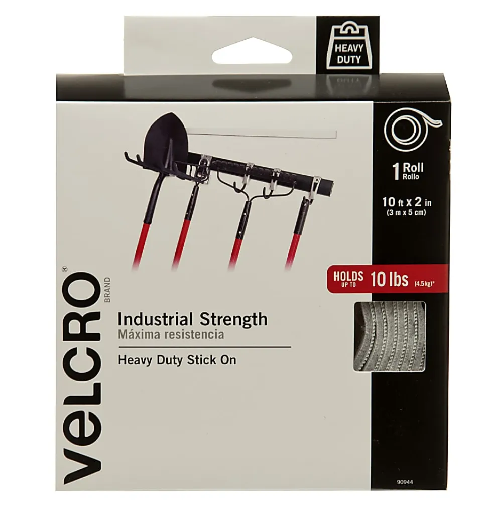 VELCRO® Brand Industrial Strength Tape, 10' x 2", White