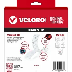VELCRO® Brand STICKY BACK® Fastener Roll, 3/4