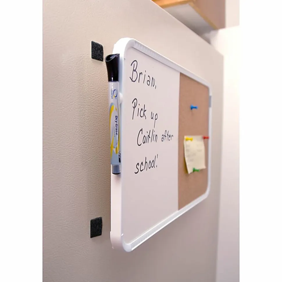 VELCRO® Brand Sticky Back Squares, 15/16" x 15/16", Black, Total Qty 12