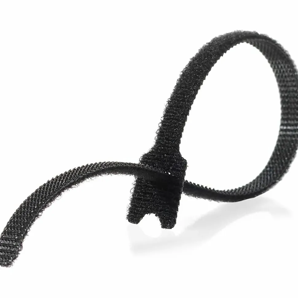 VELCRO® Brand VELCRO Brand Reusable Self-Gripping Cable Ties - Tie - Black - 25 Pack
