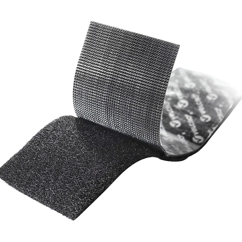 VELCRO® Industrial Fastener Tape - 25 ft Length x 2" Width - Black - 1 Roll