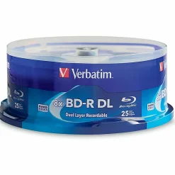 Verbatim BD-R DL 50GB 8X Verbatim, Hard Coat, 25pk Spindle - 25pk Spindle