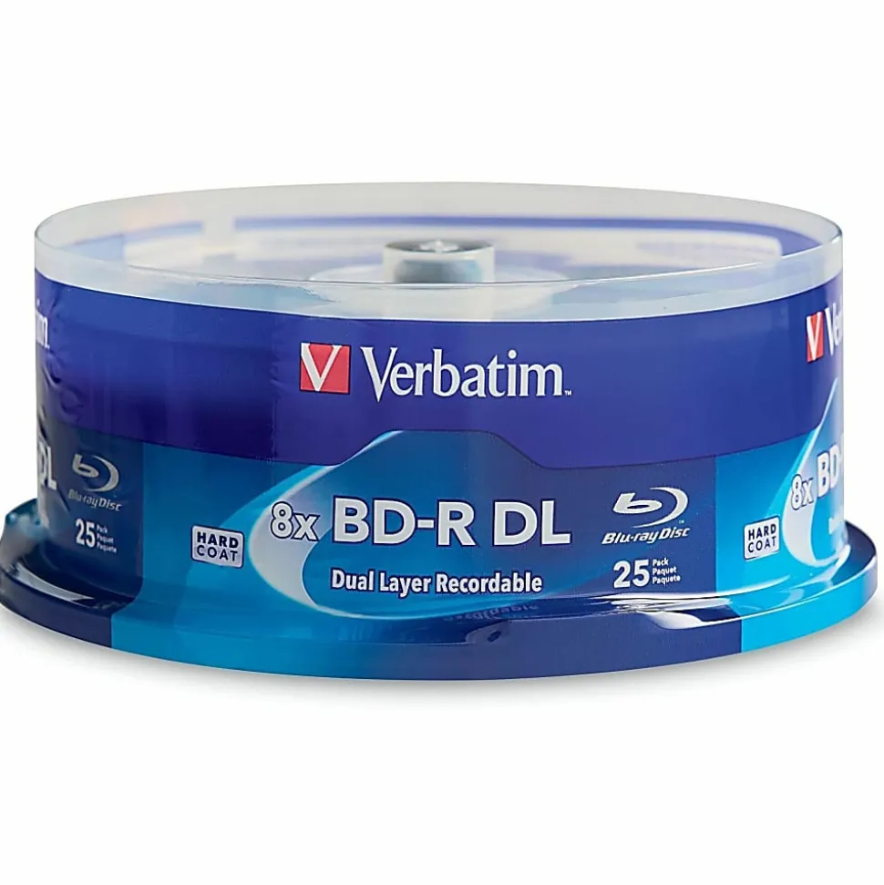 Verbatim BD-R DL 50GB 8X Verbatim, Hard Coat, 25pk Spindle - 25pk Spindle
