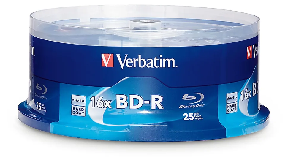 Verbatim BD-R 25GB 16X Disc Spindle, Box Of 25