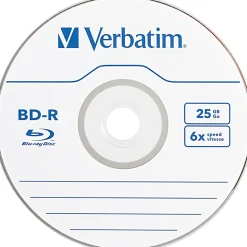 Verbatim® BD-R 25GB 16X Disc Spindle, Box Of 10