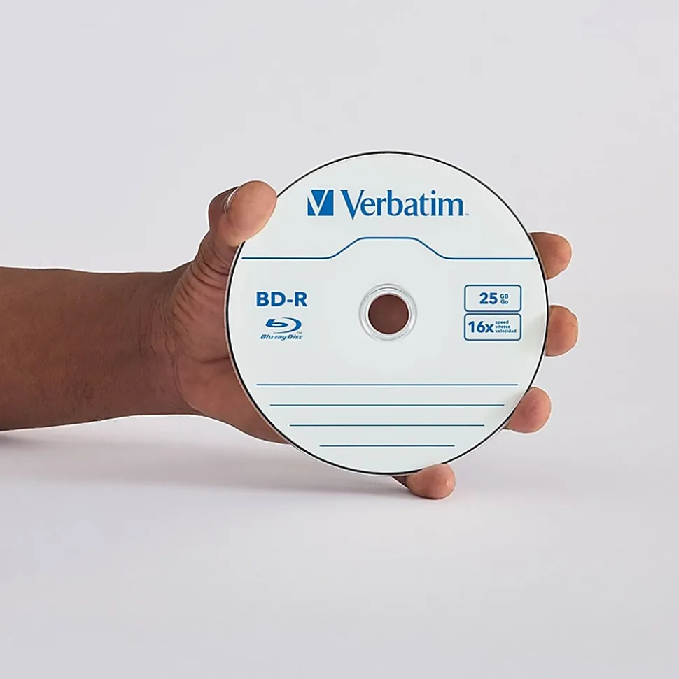 Verbatim BD-R 25GB 16X with Branded Surface - 50pk Spindle - 50pk Spindle