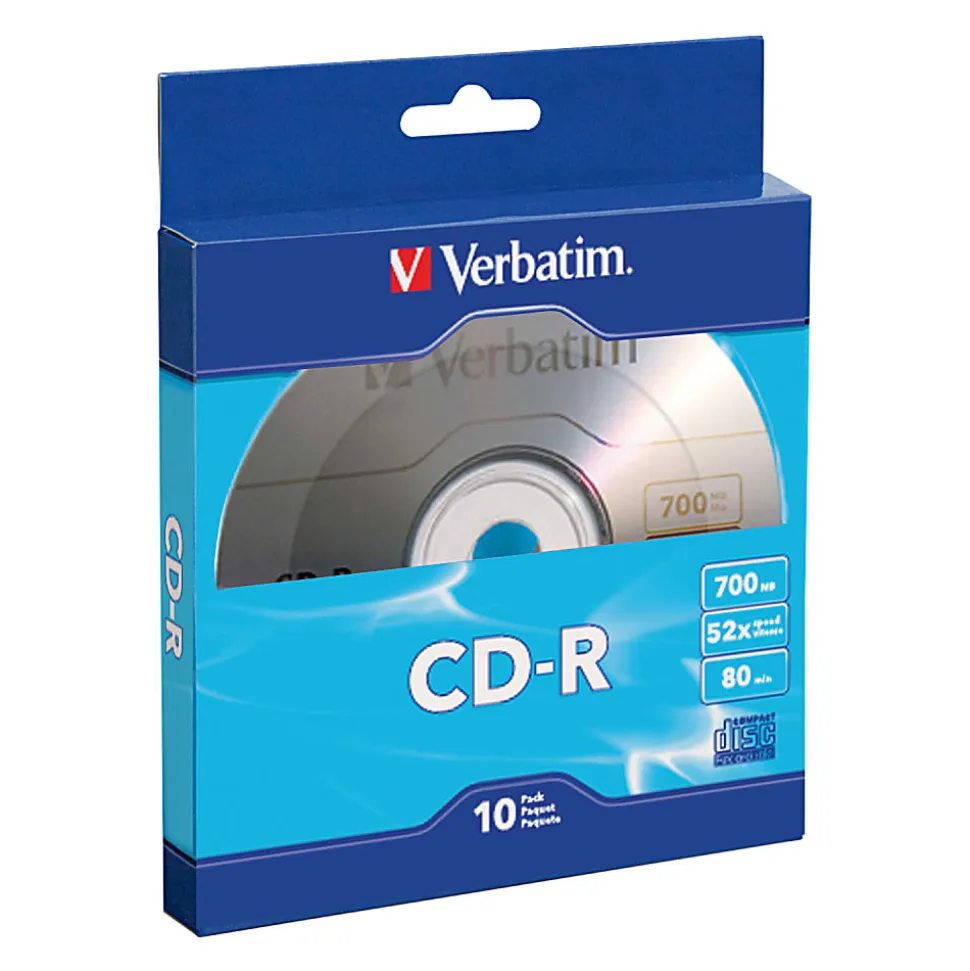 Verbatim® CD-R Bulk Box, Pack Of 10