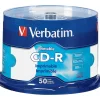 Verbatim® CD-R Printable Disc Spindle, White, Pack Of 50
