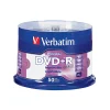 Verbatim DVD+R 4.7GB 16X Life Series, White, Spindle Of 50